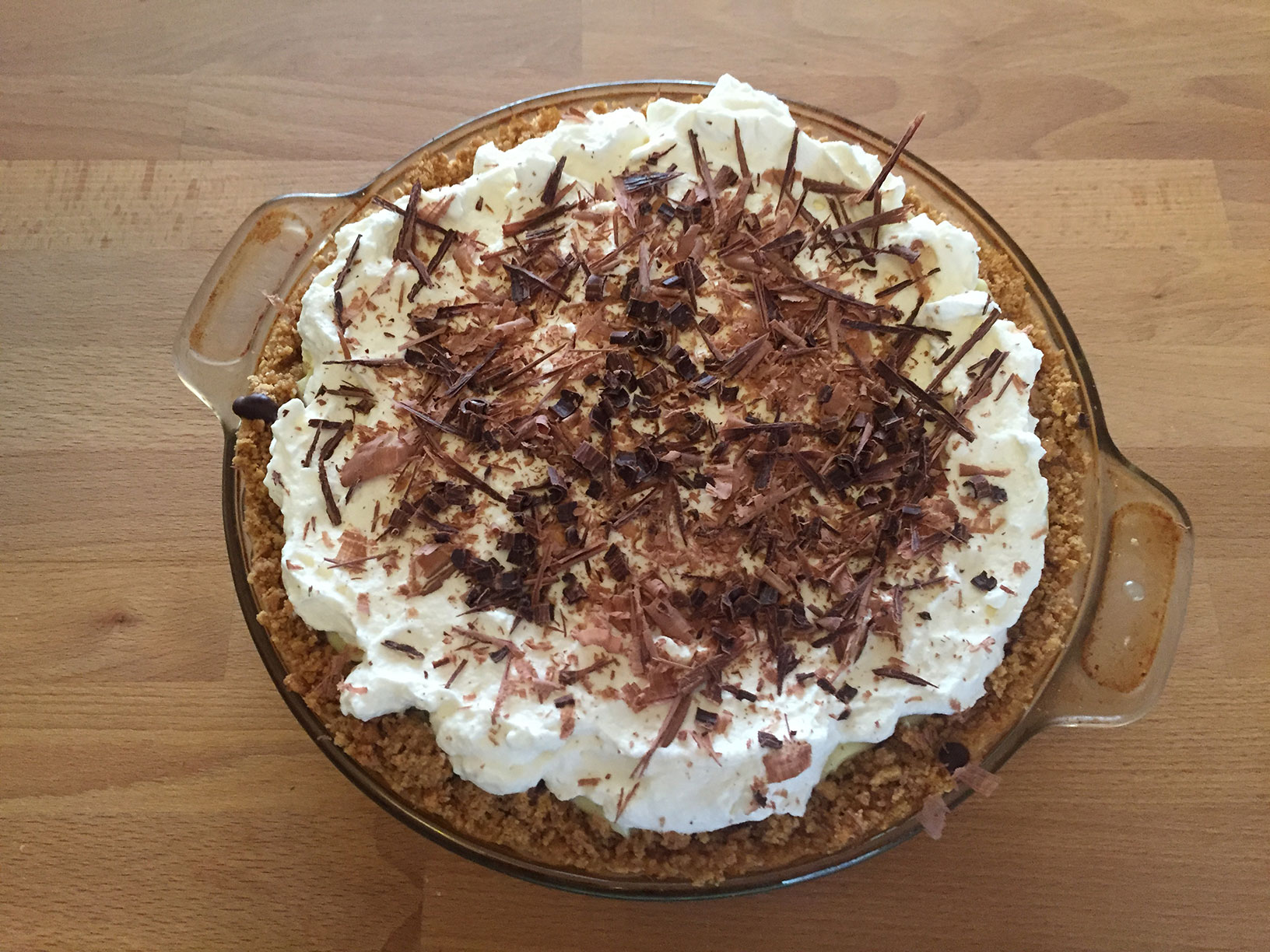 Banana cream pie, finished!